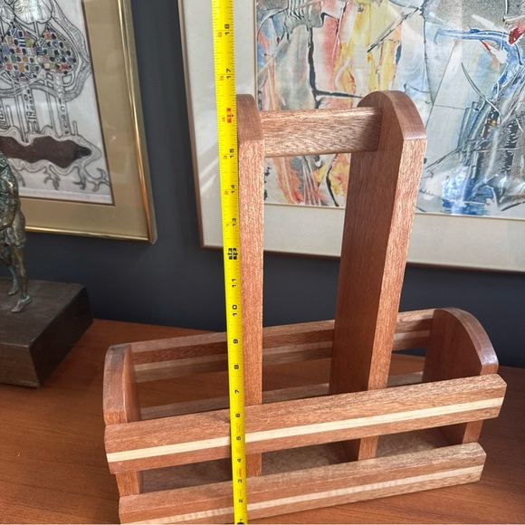 Handcrafted by Ken SIROIS Wood Gardening Tool Harvest Carrier Craftsmanship - Picture 3 of 12